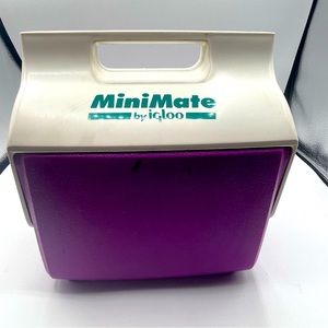 MiniMate Cooler by Igloo 1990’s Made In USA Retro Purple